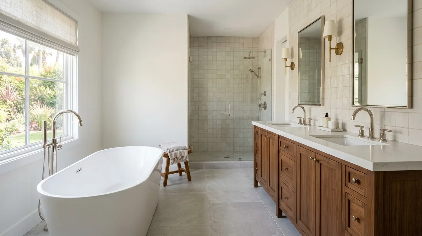 Plumbing work — project example in CA