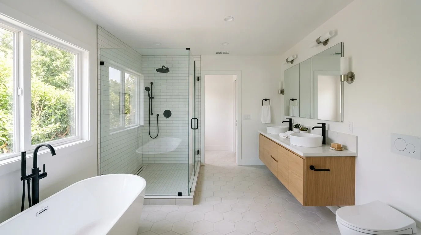 Plumbing work — project example in CA