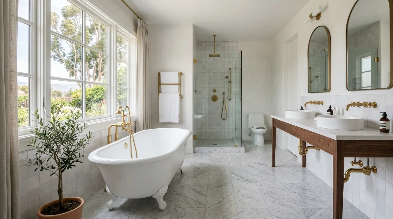 Plumbing work — project example in CA