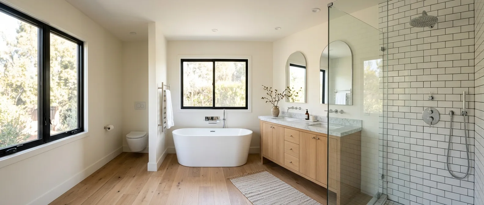 Plumbing work — project example in CA