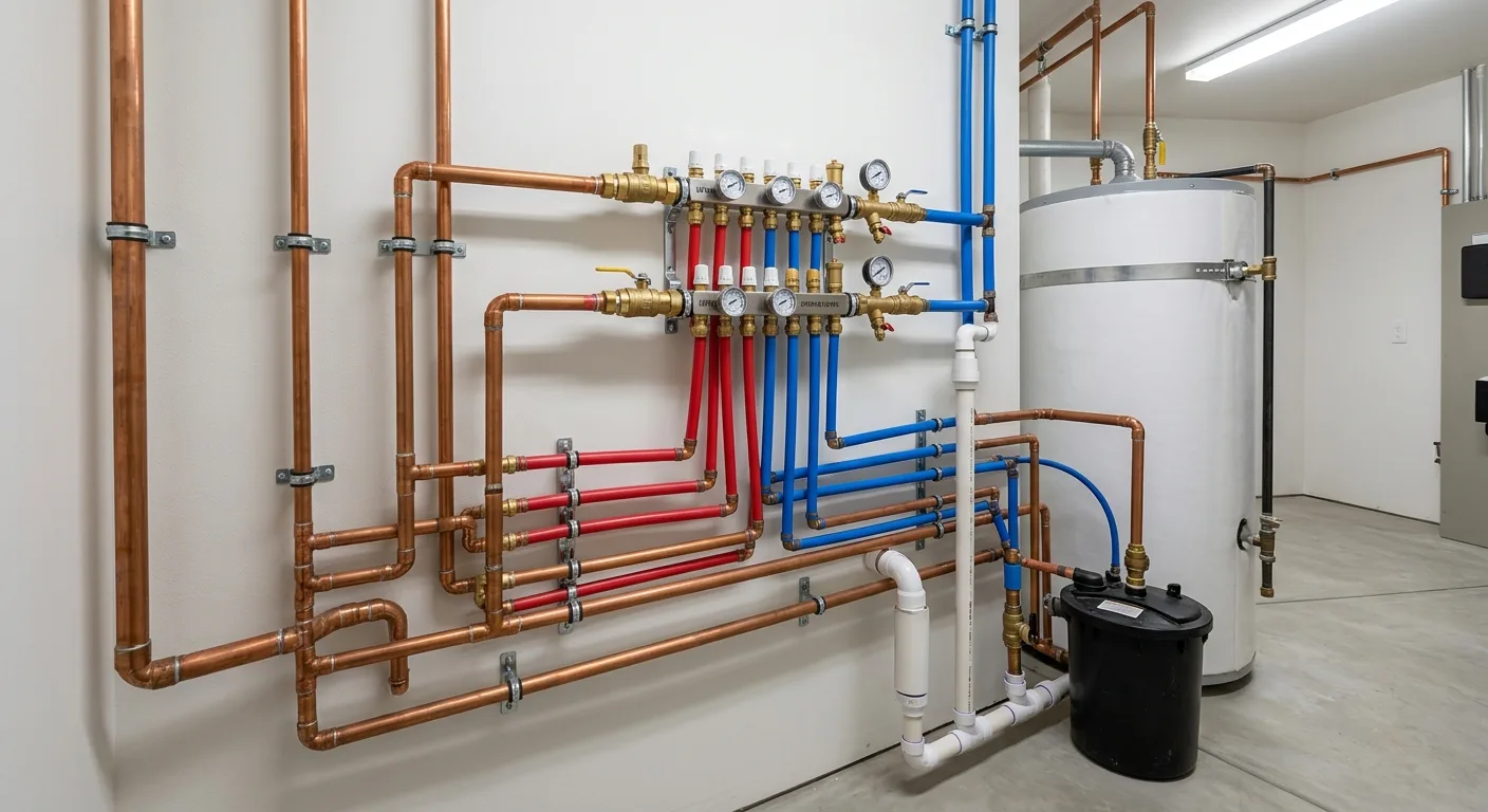 Plumbing work — project example in CA