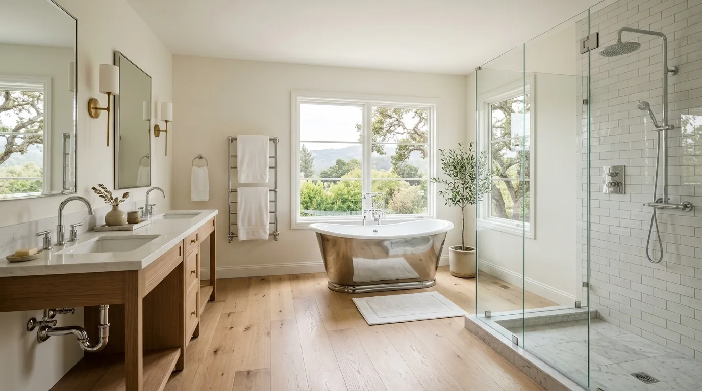 Plumbing work — project example in CA