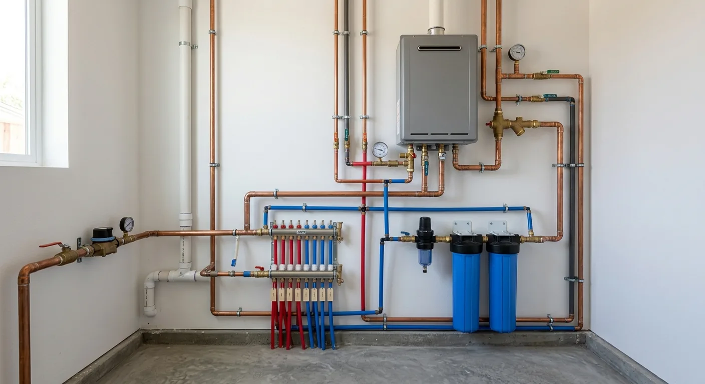 Plumbing work — project example in CA