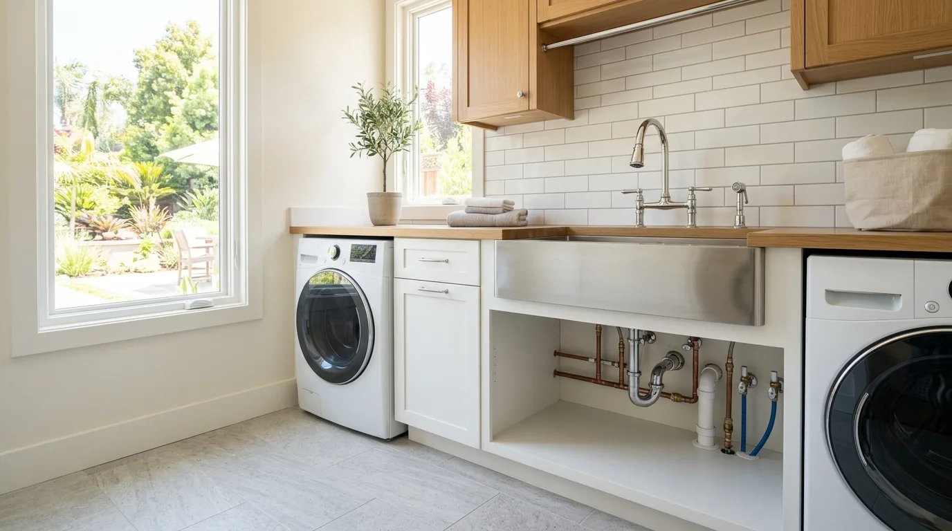 Plumbing work — project example in CA