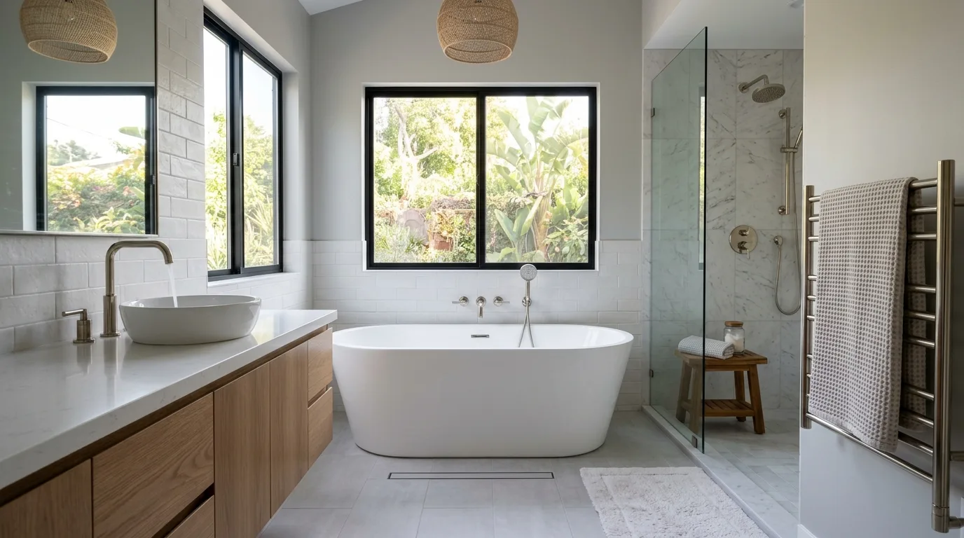 Plumbing work — project example in CA