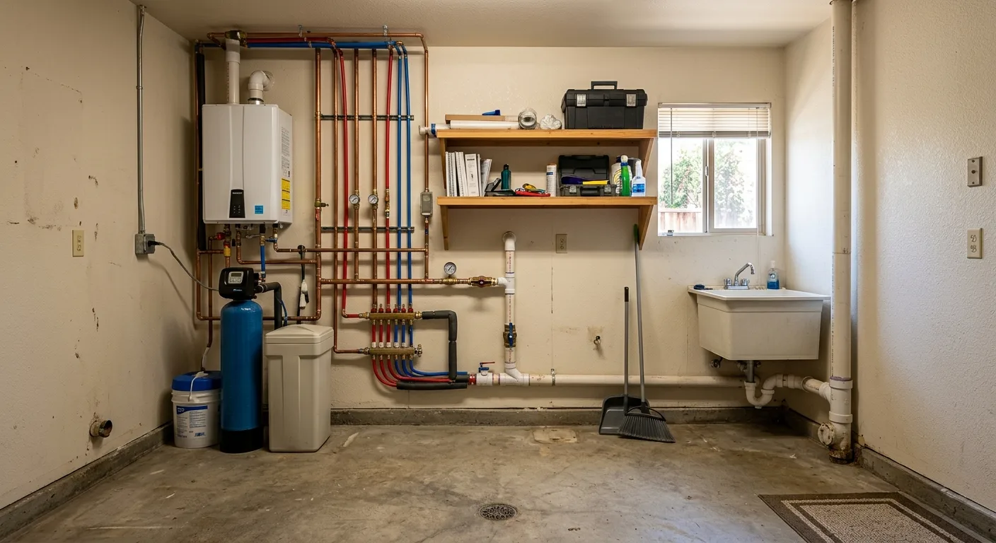 Plumbing work — project example in CA