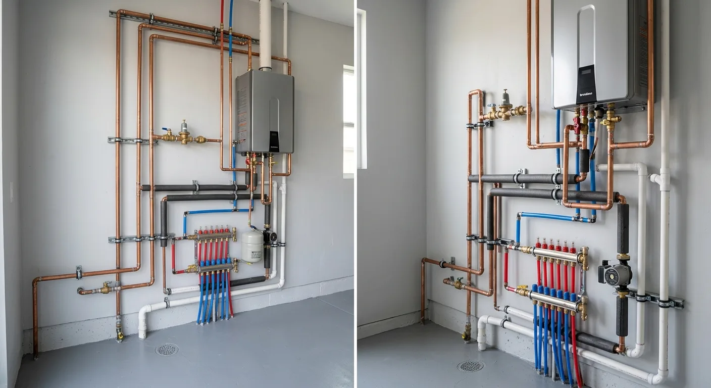 Plumbing work — project example in CA