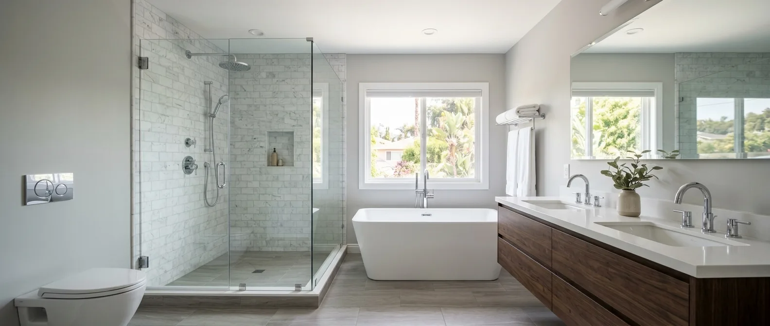 Plumbing work — project example in CA