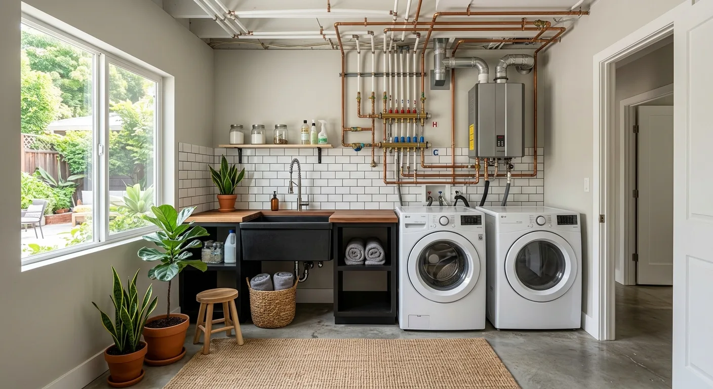 Plumbing work — project example in CA