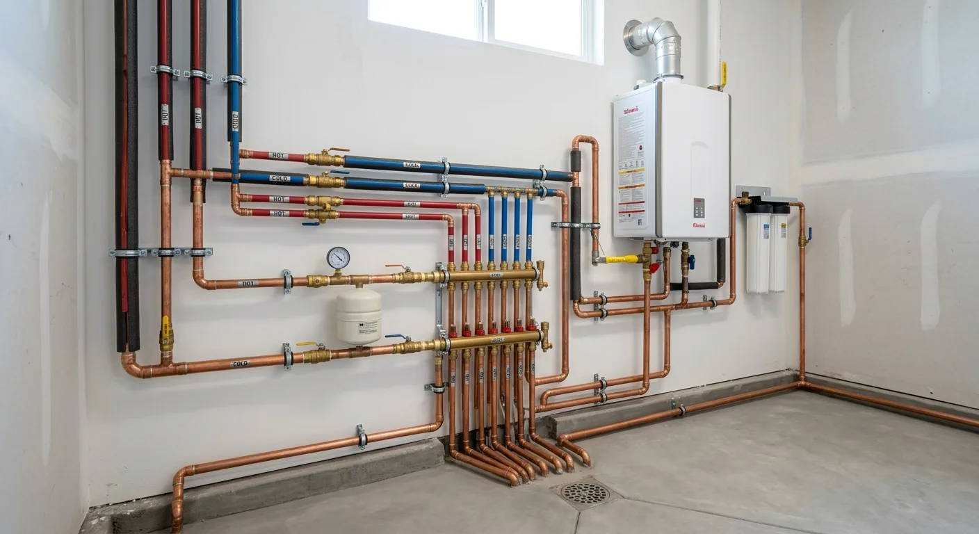 Plumbing work — project example in CA