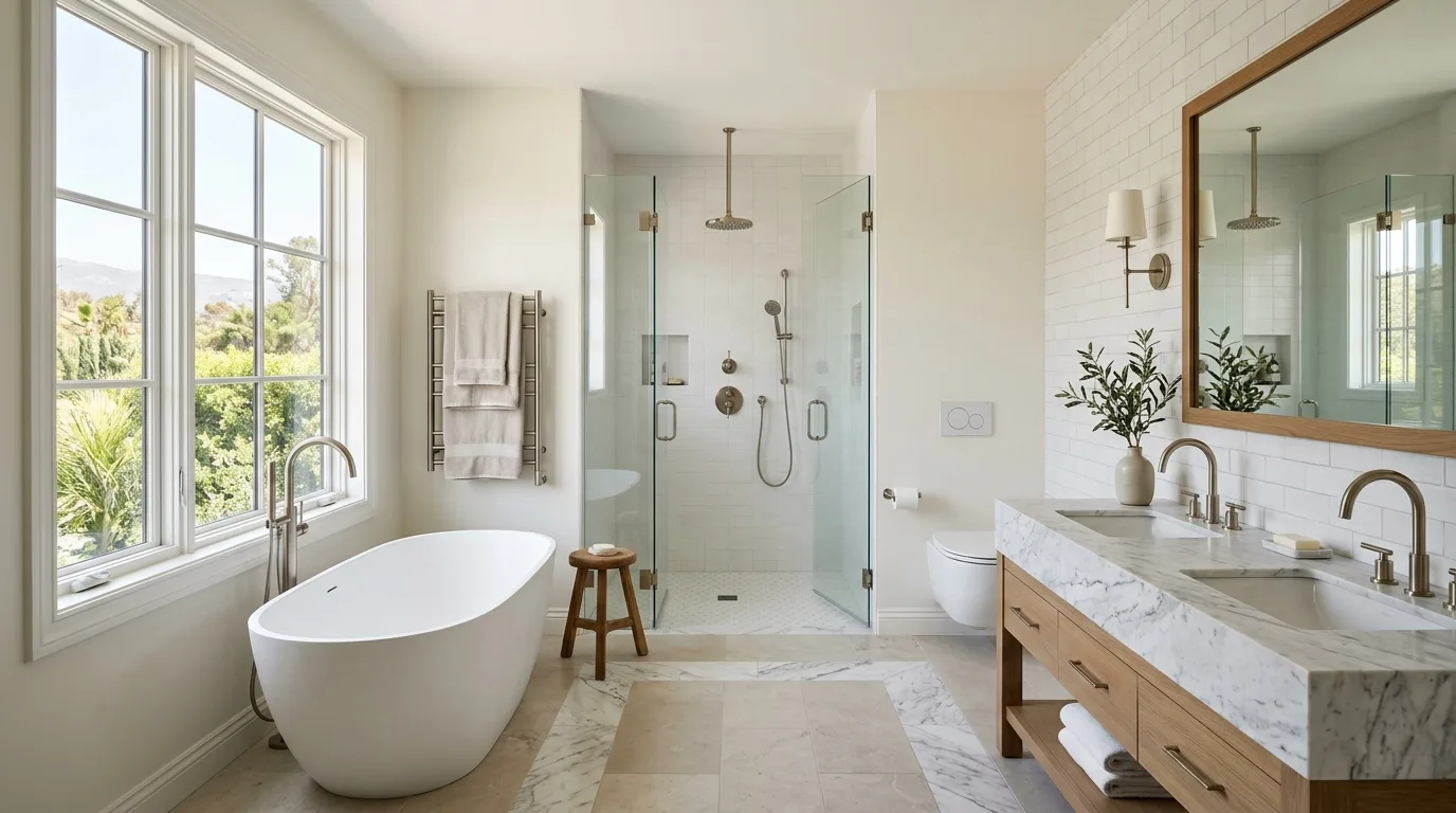 Plumbing work — project example in CA