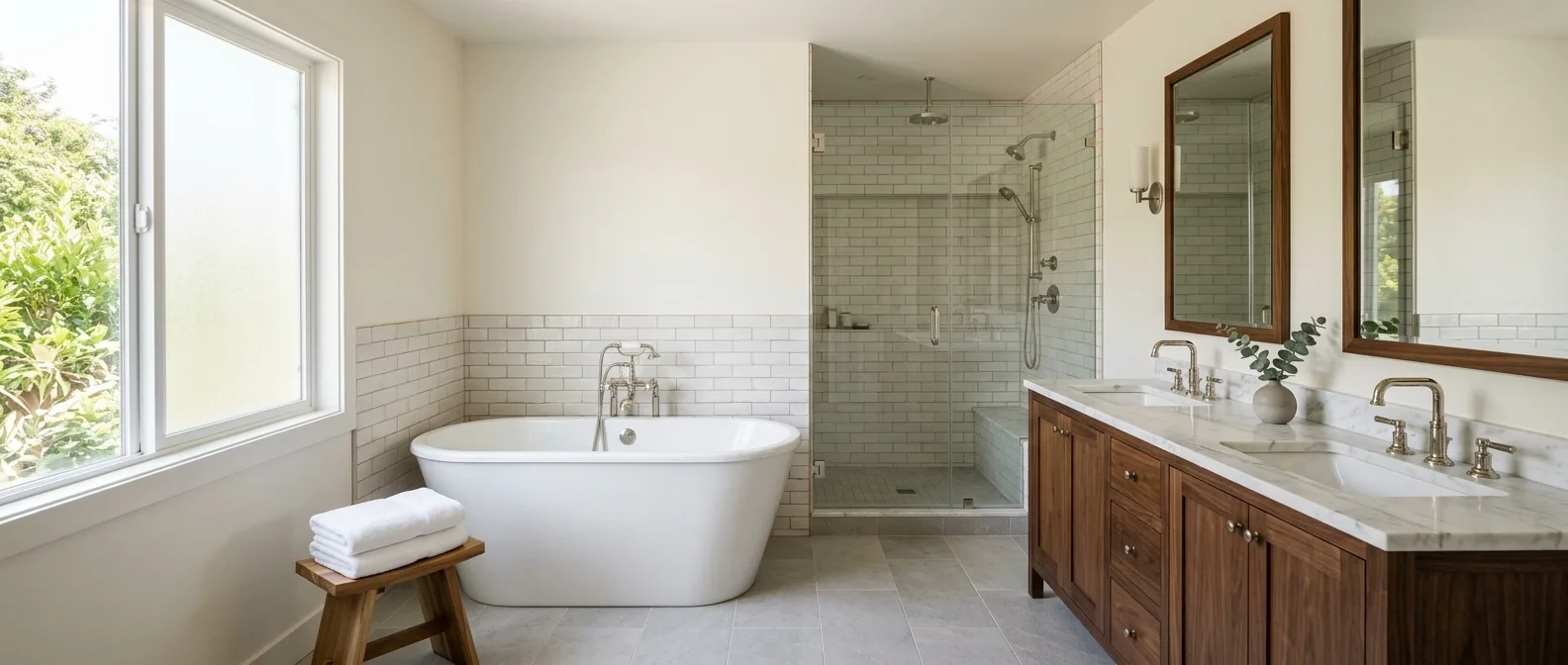 Plumbing work — project example in CA
