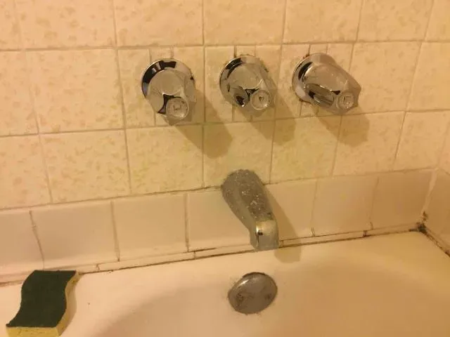 Three-handle tub and shower valve by Graham Plumbing