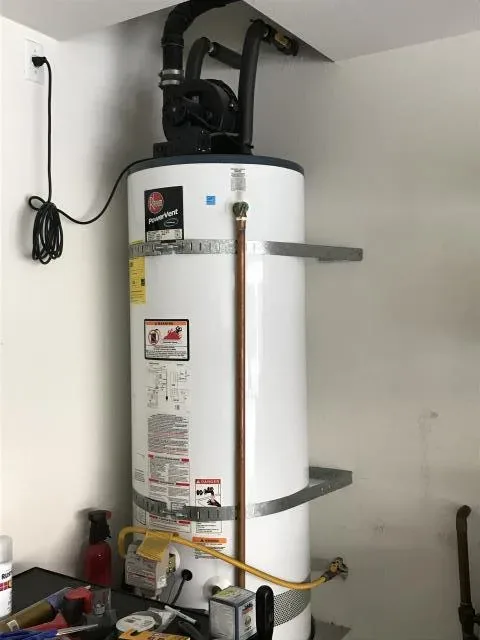Gas water heater installation by Graham Plumbing
