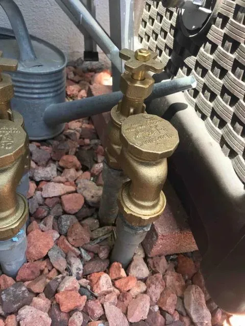 Pressure regulator and main shutoff by Graham Plumbing