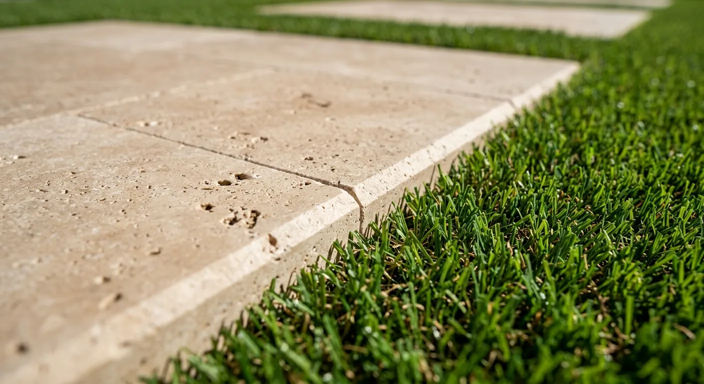 travertine turf combinations work, project example in Phoenix, AZ