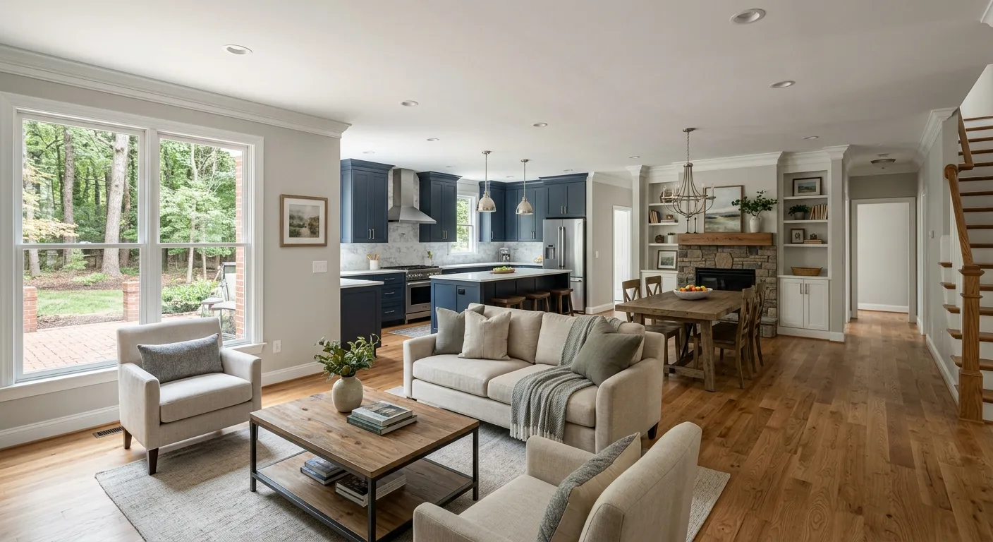 home renovations work — project example in Chesterfield, VA
