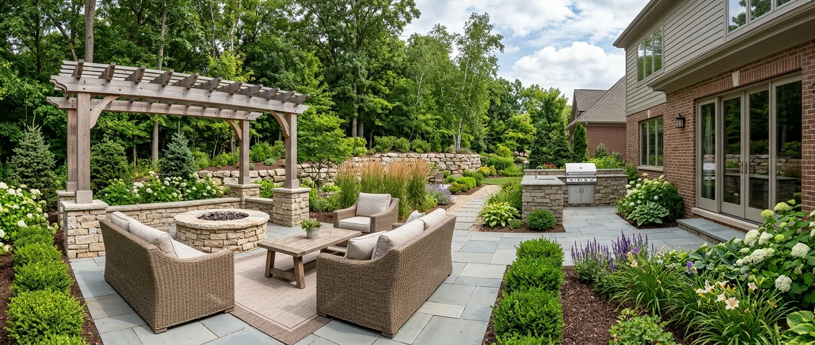 landscaper work — project example in East Dundee, IL