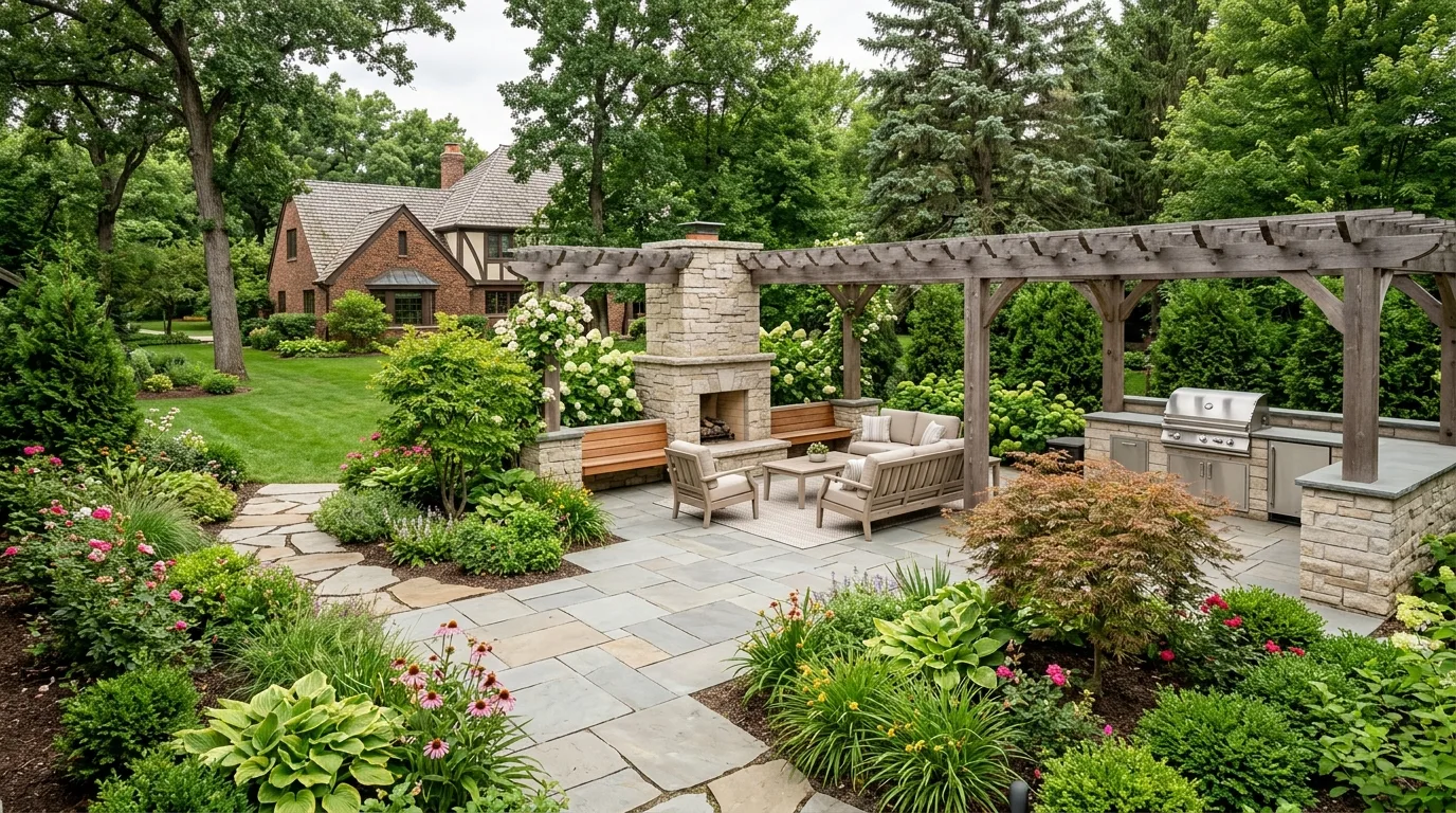 landscaper work — project example in East Dundee, IL