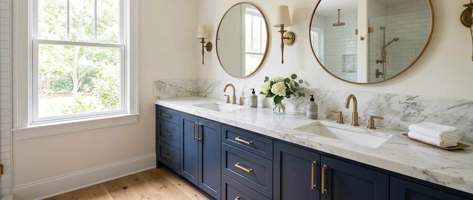 vanity and fixture upgrades work, professional service in New Bern, NC
