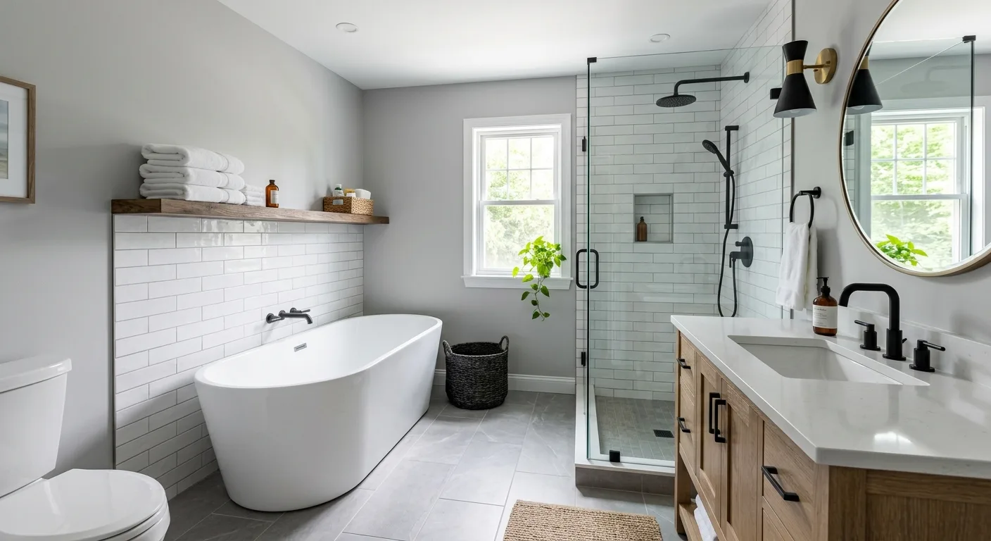bathroom remodeling work, project example in Bayboro, NC