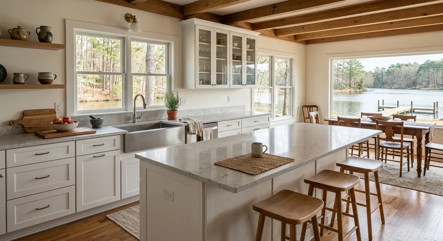 countertop installation work, project example in Blounts Creek, NC