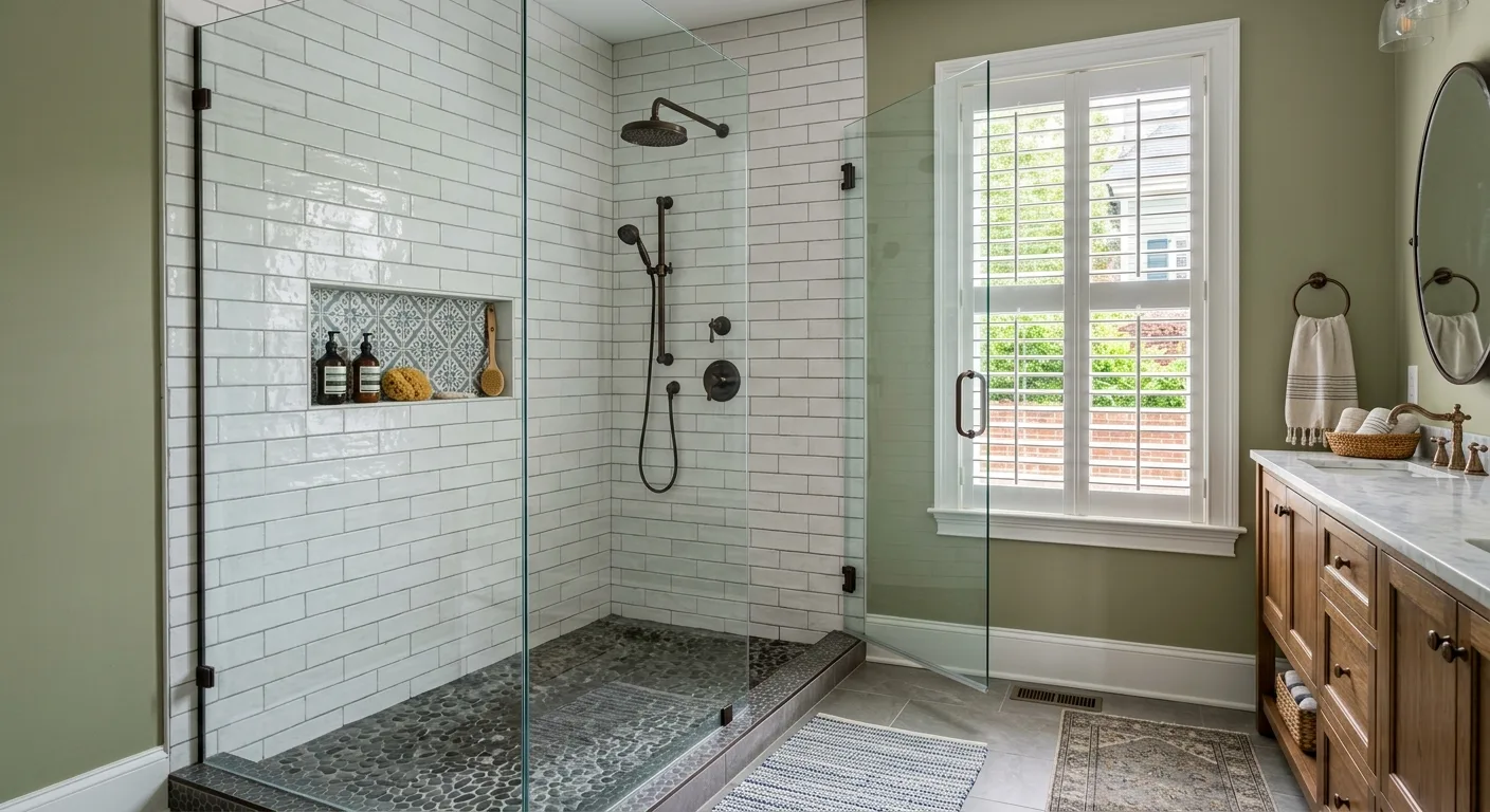 walk in tiled showers work, professional service in New Bern, NC