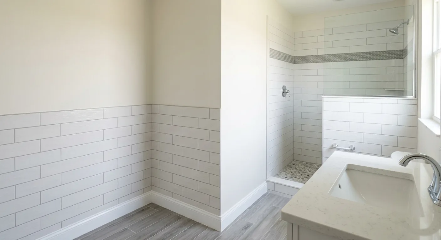 drywall and tiling work, project example in Glen Saint Mary, FL
