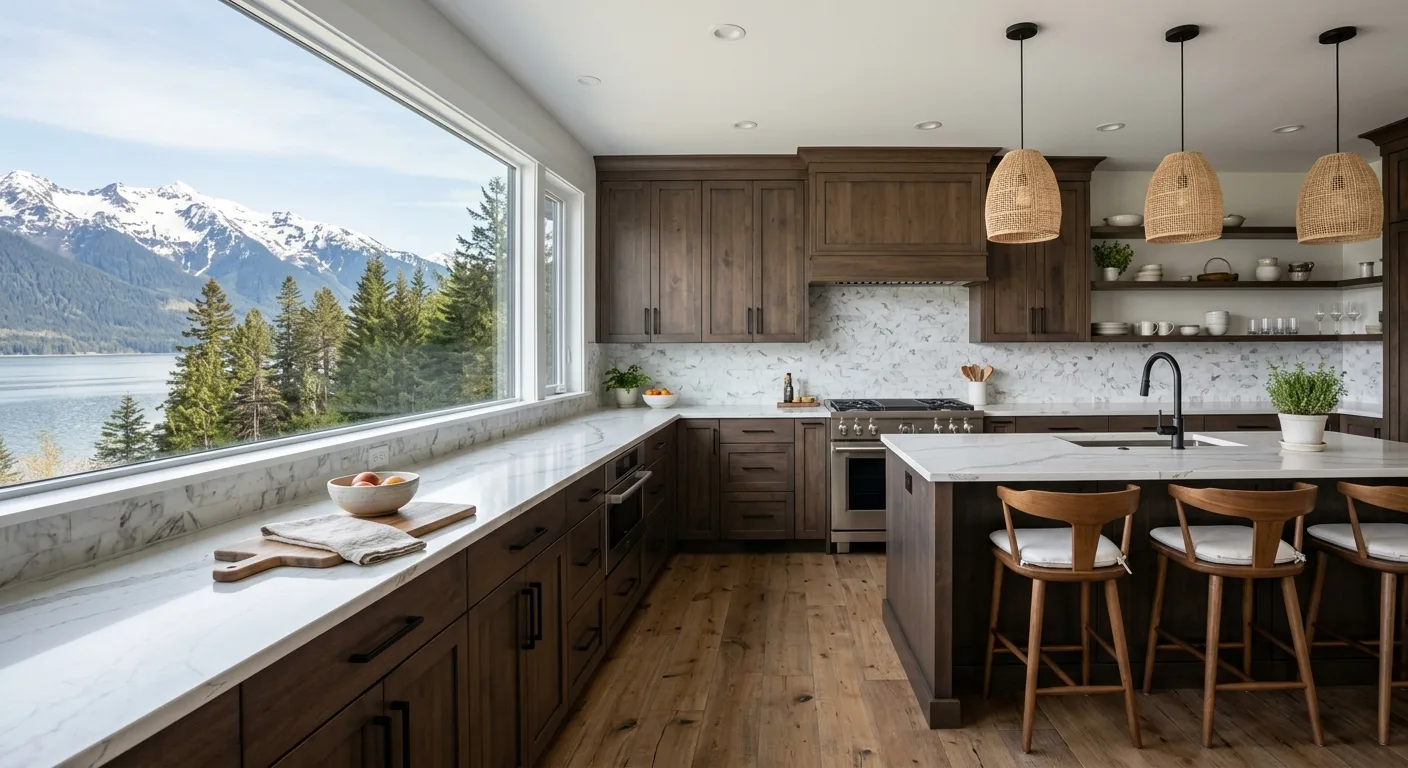 kitchen remodels work, project example in Haines, AK