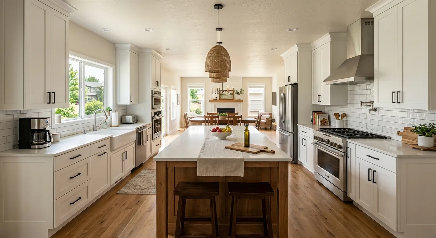 kitchen remodeling work, project example in Middleton, ID