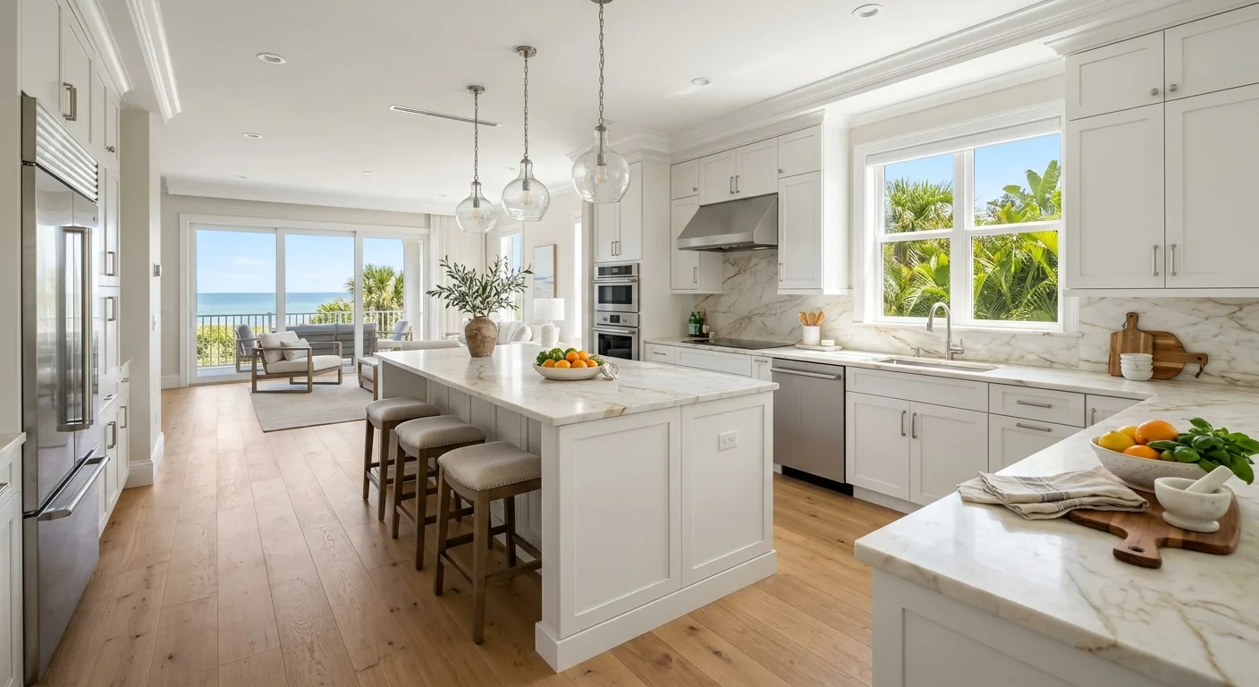 kitchen remodels work, project example in Neptune Beach, FL