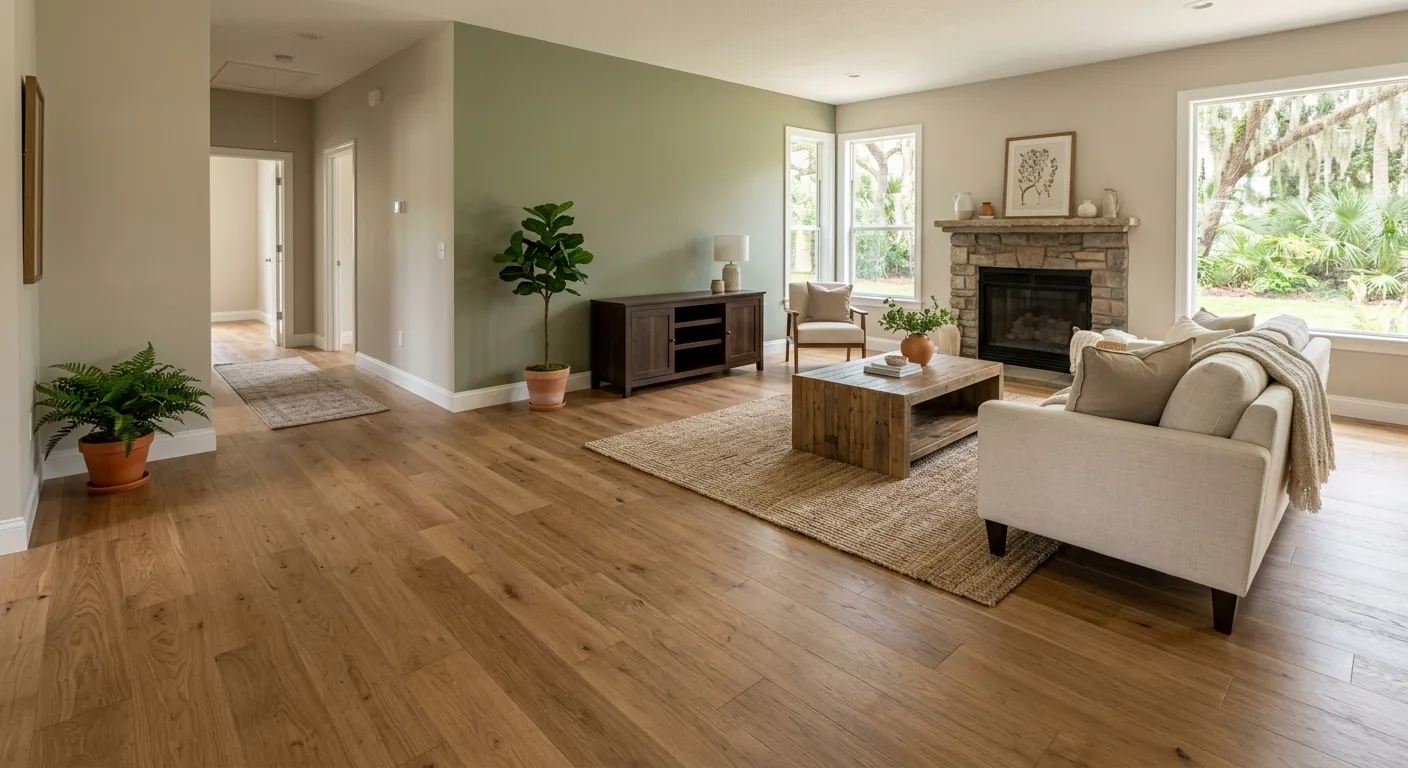 flooring installation work, project example in Orange Park, FL