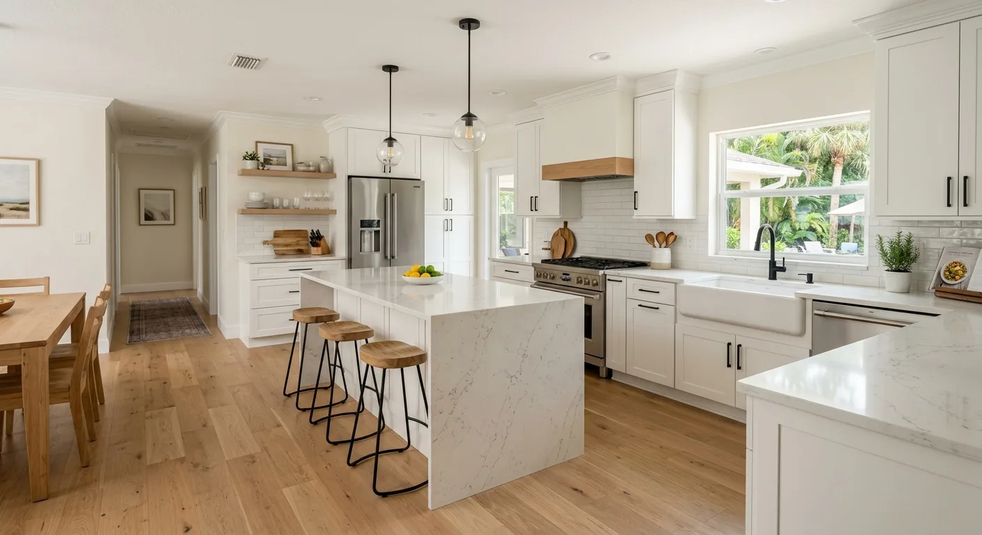 kitchen remodeling work, project example in Saint Johns, FL