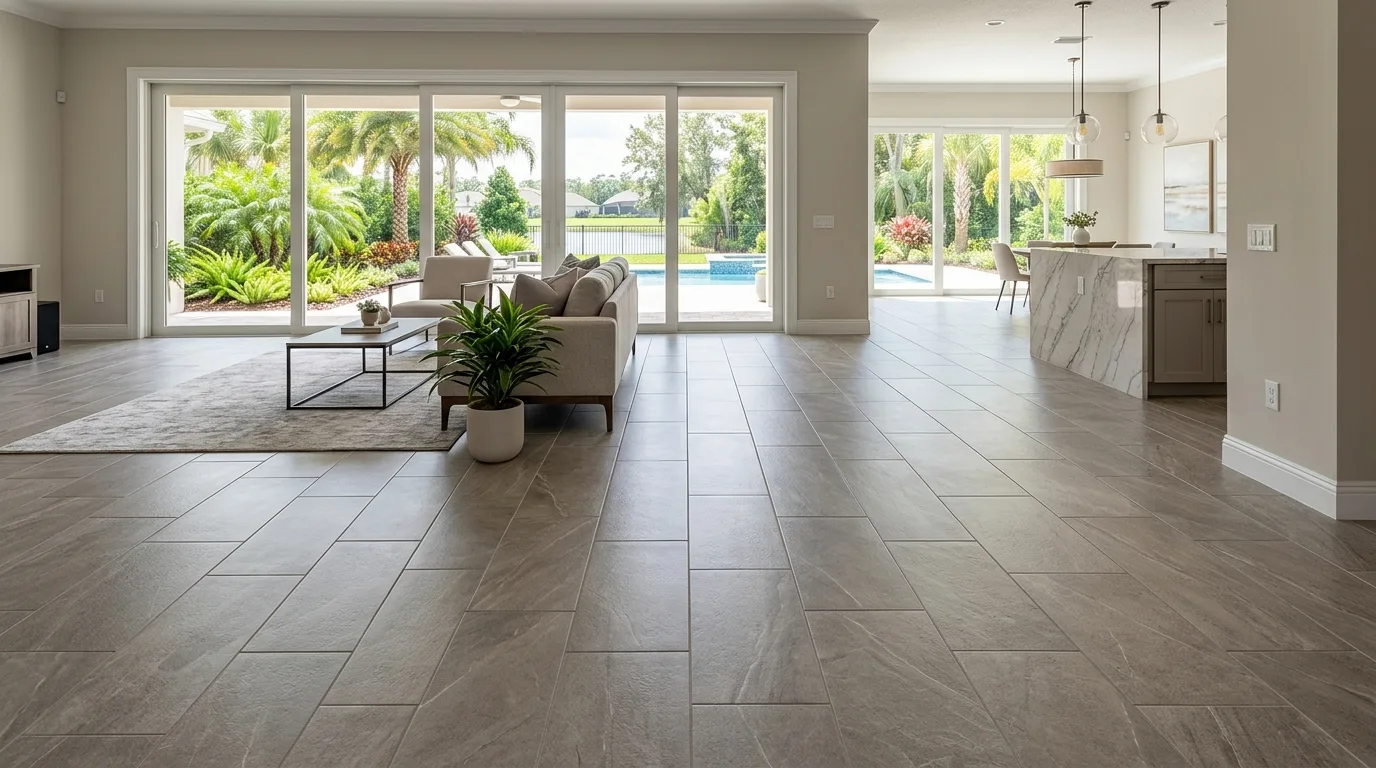 floor tile installation work, professional service in Jacksonville, FL