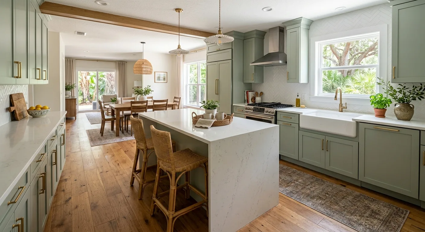 kitchen remodeling work, project example in Yulee, FL