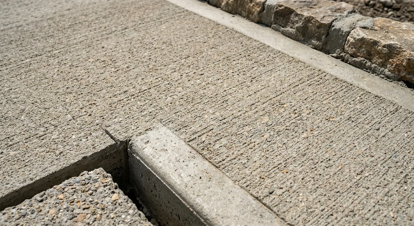 concrete driveways work, project example in Highland Falls, NY
