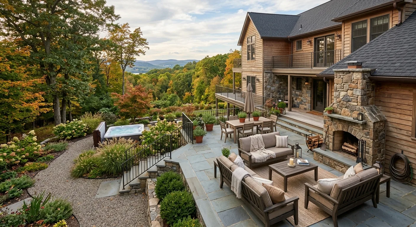 patios work, project example in Highland Falls, NY