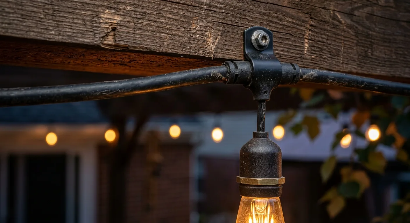 overhead string lights work, professional service in Hilliard, OH