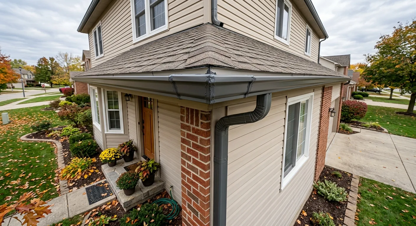 leaking gutter seams work, professional service in Hilliard, OH