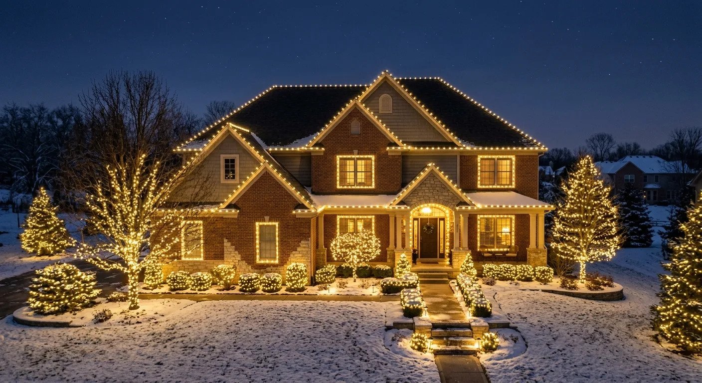 Professional Holiday Lighting Installation: No Ladders Required