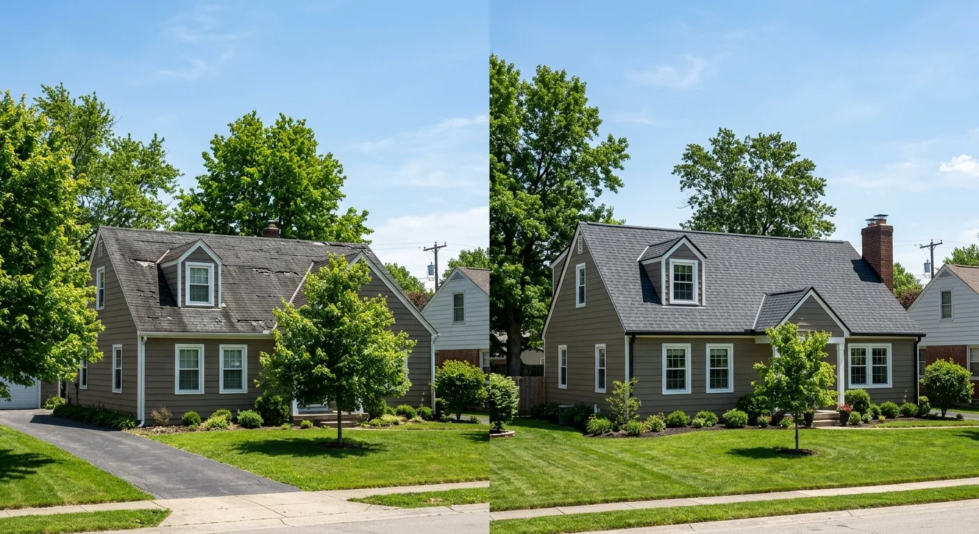roof repair work, professional service in Hilliard, OH