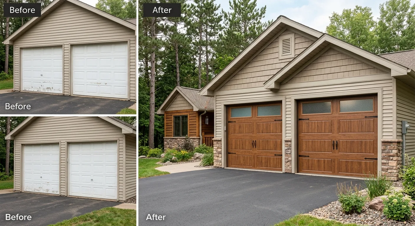 garage door company work — project example in Brainerd, MN
