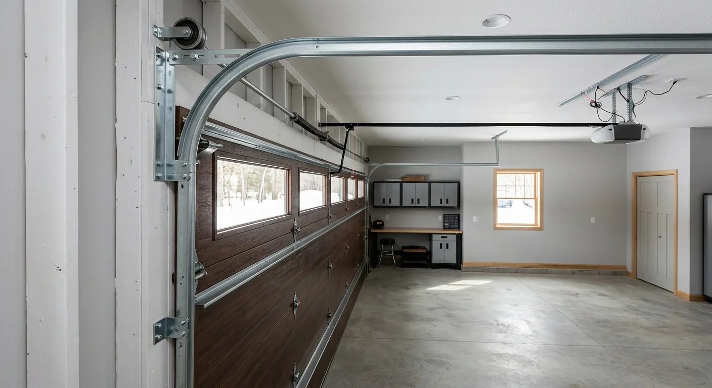Garage Door Track Repair, Realignment, and Replacement on One Visit