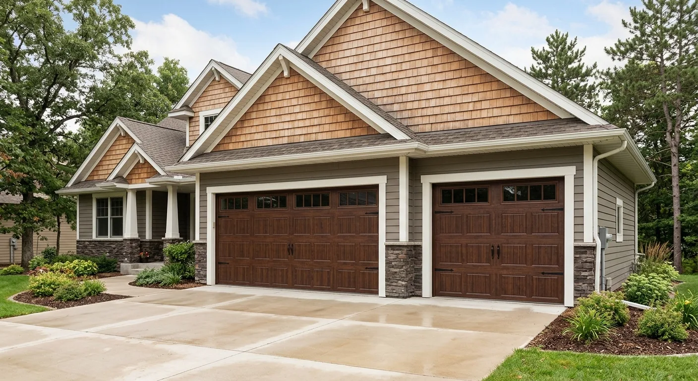 garage door company work — project example in Brainerd, MN