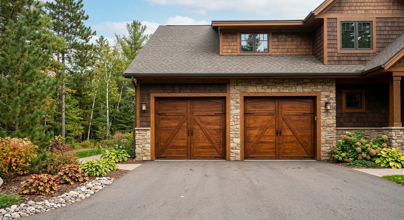 wood garage doors work — professional service in Brainerd, MN