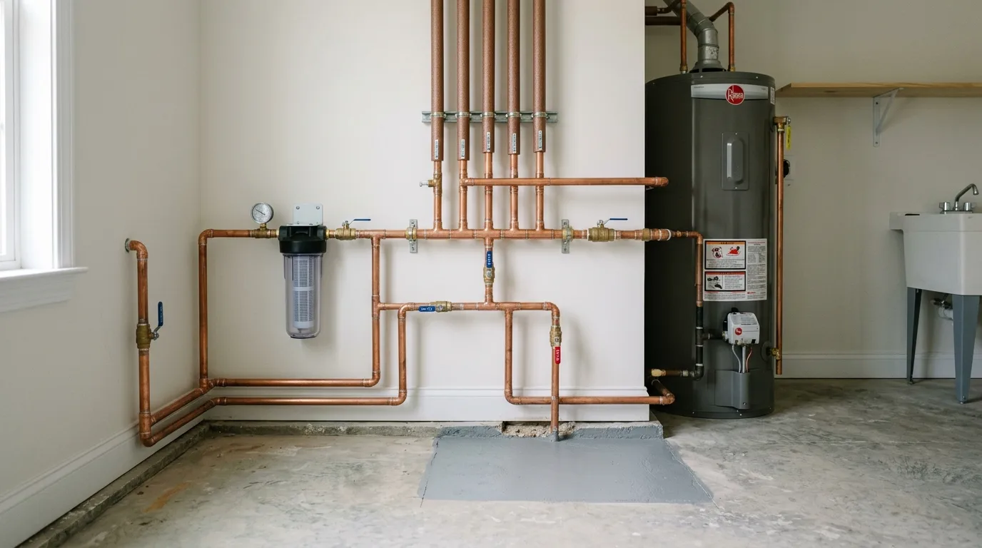 plumbing leak detection work, project example in Climax, NC