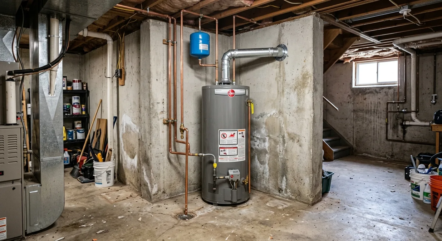 water heater work work, project example in Graham, NC
