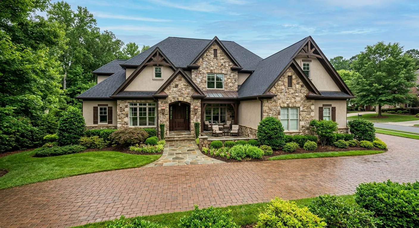 softwashing & pressure washing work — project example in Charlotte, NC