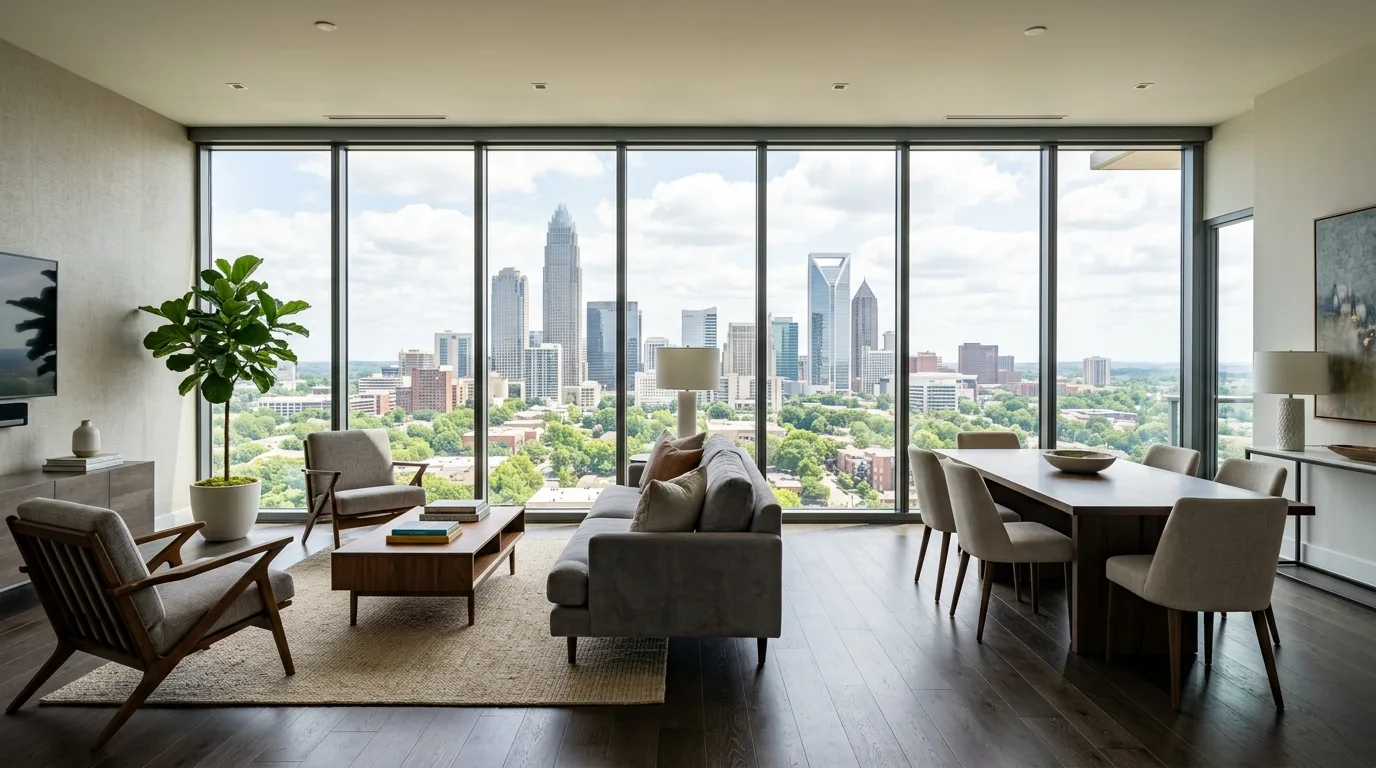 professional window cleaning work — project example in Charlotte, NC