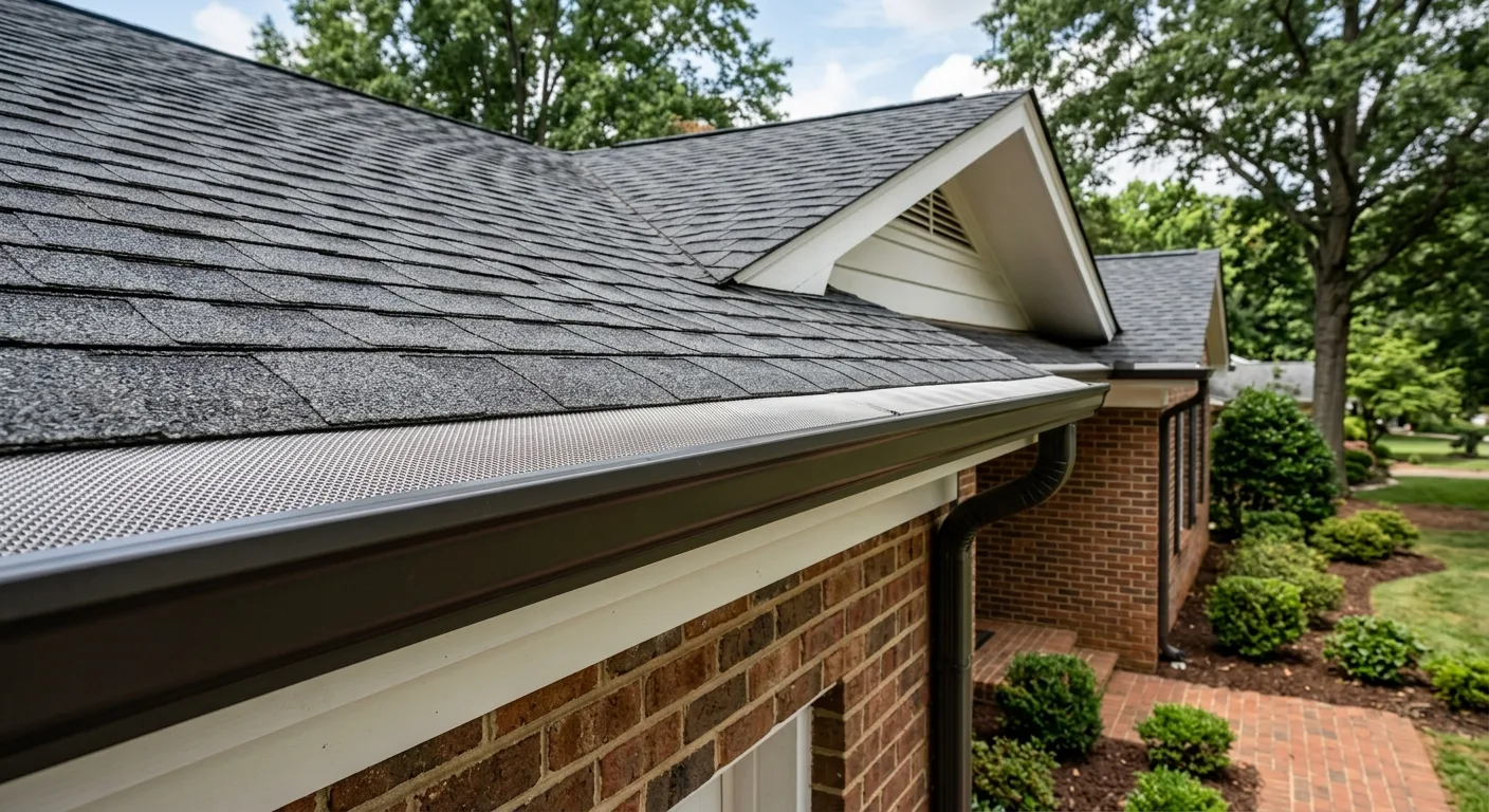 gutter guard installation work — professional service in Charlotte, NC